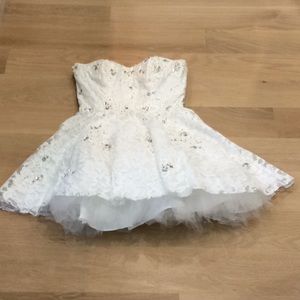 Jovani strapless cocktail dress